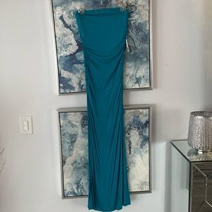 Forever 21 blue strapless dress NWT